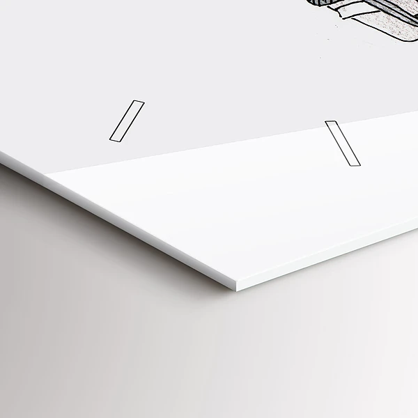 Horizontale Uhr mit motiv Marionettenmenschen