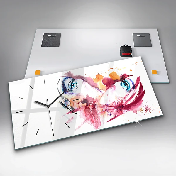 Horizontale Uhr mit motiv Romantisches Paar