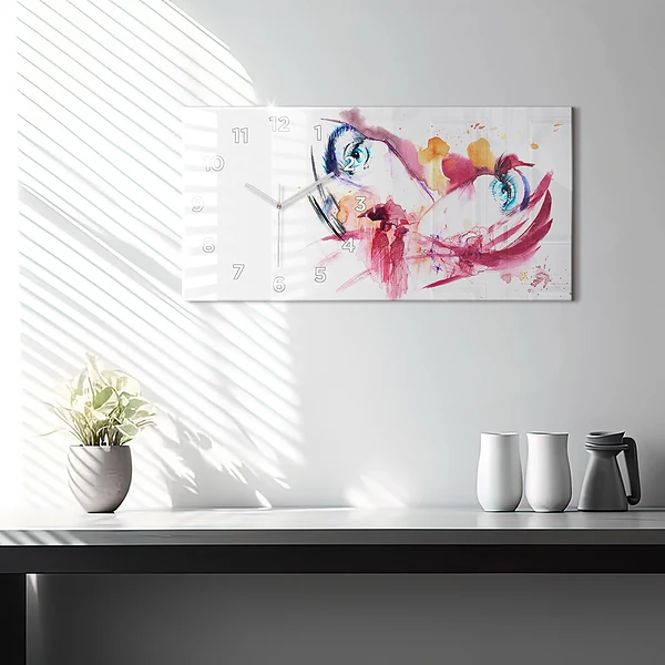 Horizontale Uhr mit motiv Romantisches Paar