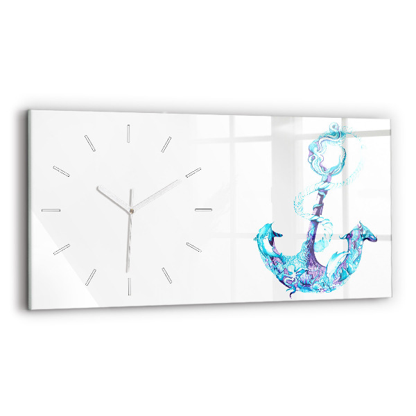 Horizontale Uhr Anker im Meer