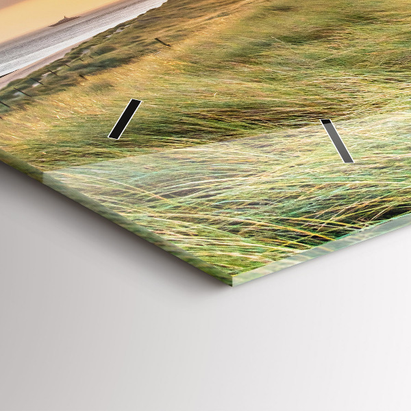 Horizontale Uhr Leuchtturm