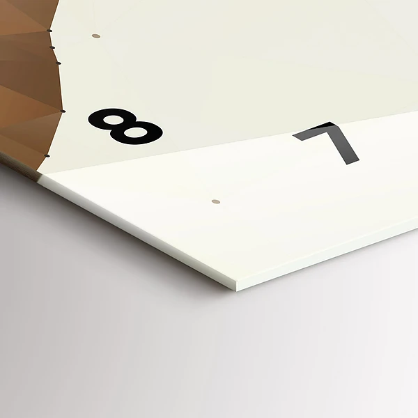 Horizontale Uhr mit motiv Erschaffung von Adam