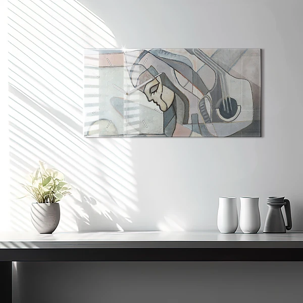 Horizontale Uhr mit motiv Abstrakte Malerei
