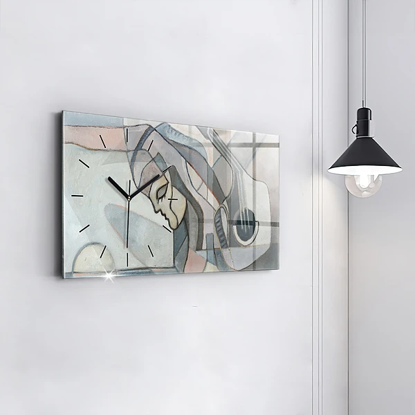 Horizontale Uhr mit motiv Abstrakte Malerei
