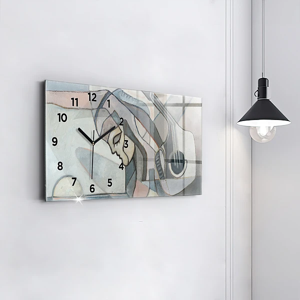 Horizontale Uhr mit motiv Abstrakte Malerei