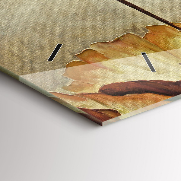 Horizontale Uhr mit motiv Gemalte Mohnblumen