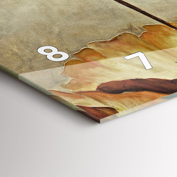 Horizontale Uhr mit motiv Gemalte Mohnblumen