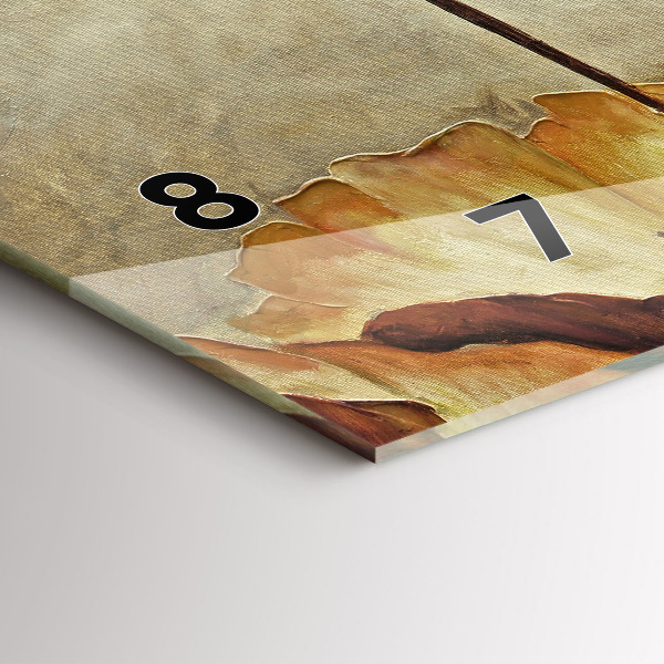 Horizontale Uhr mit motiv Gemalte Mohnblumen