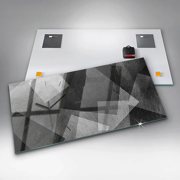 Horizontale Uhr mit motiv Geometrische Abstraktion