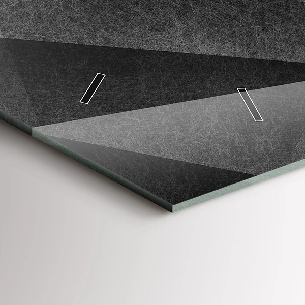 Horizontale Uhr mit motiv Geometrische Abstraktion