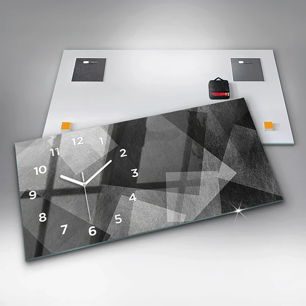 Horizontale Uhr mit motiv Geometrische Abstraktion