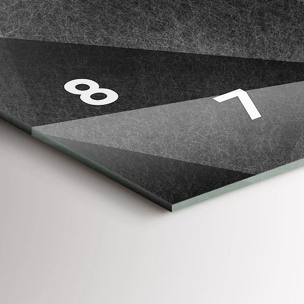 Horizontale Uhr mit motiv Geometrische Abstraktion