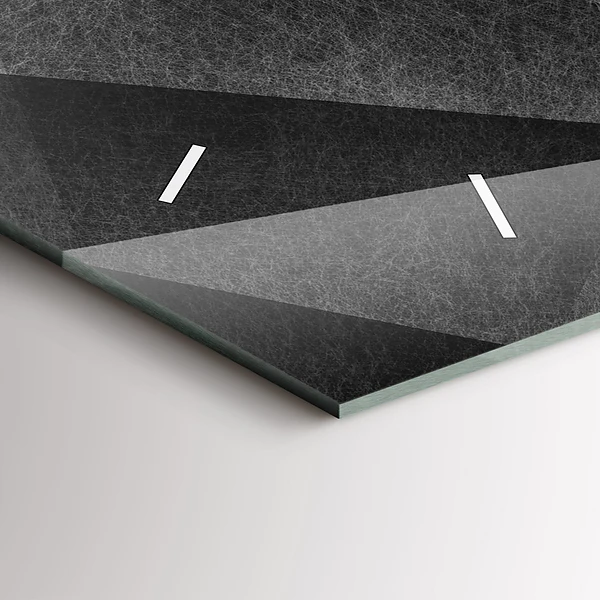 Horizontale Uhr mit motiv Geometrische Abstraktion
