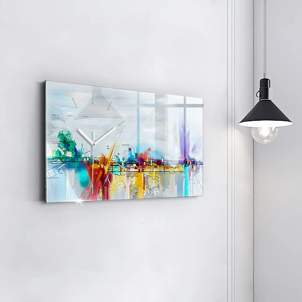 Horizontale Uhr Abstrakte Brücke