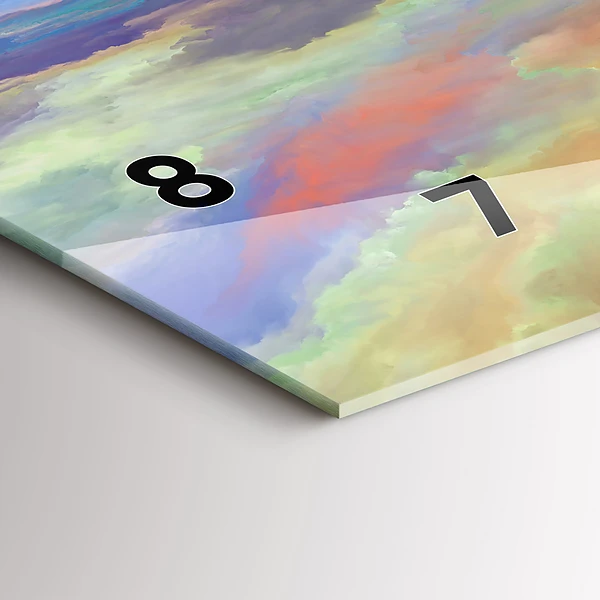 Horizontale Uhr mit motiv Abstrakte Landschaft