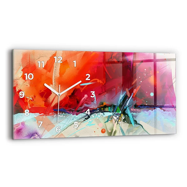 Horizontale Uhr mit motiv Reihen von Gewürzen
