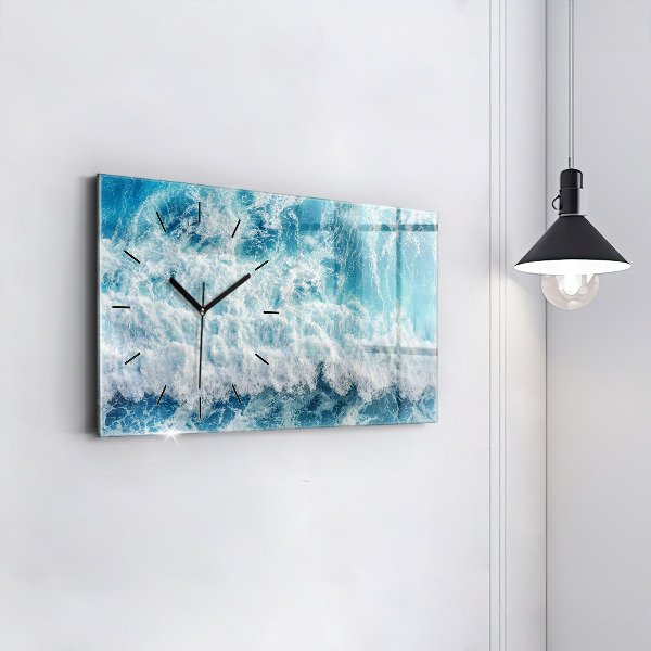 Horizontale Uhr mit motiv Wellen Meer