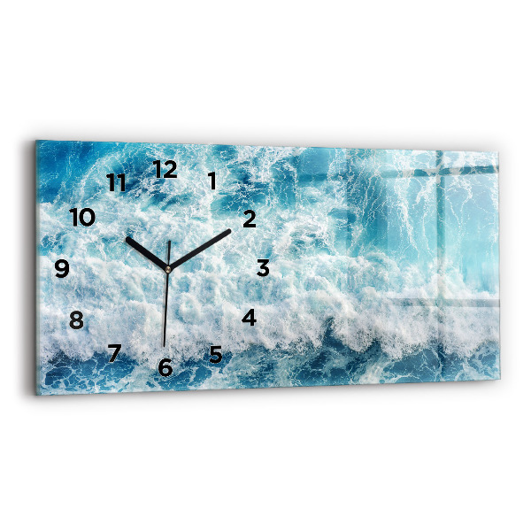 Horizontale Uhr mit motiv Wellen Meer
