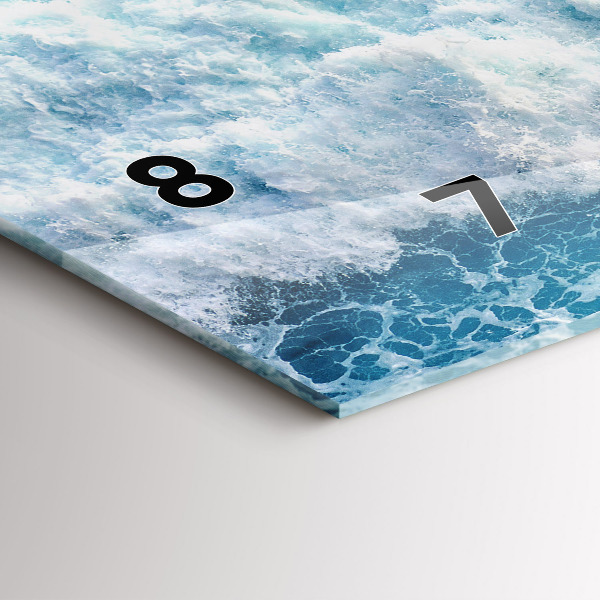 Horizontale Uhr mit motiv Wellen Meer