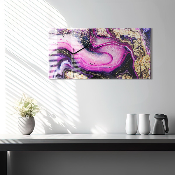 Horizontale Uhr Abstrakte Murmel