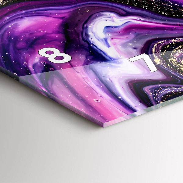 Horizontale Uhr Abstrakte Murmel