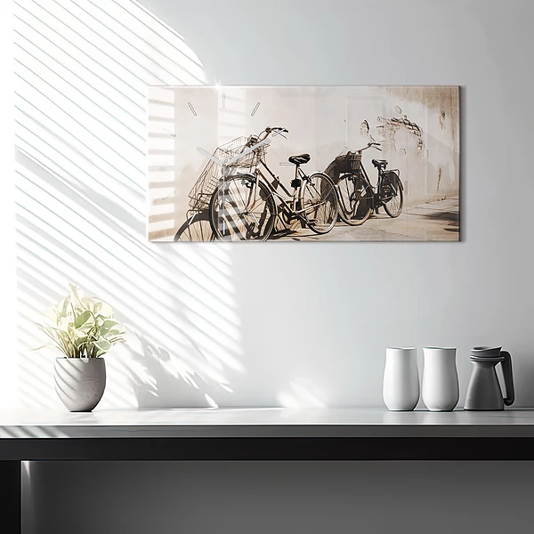 Horizontale Uhr mit motiv Italienisches Fahrrad