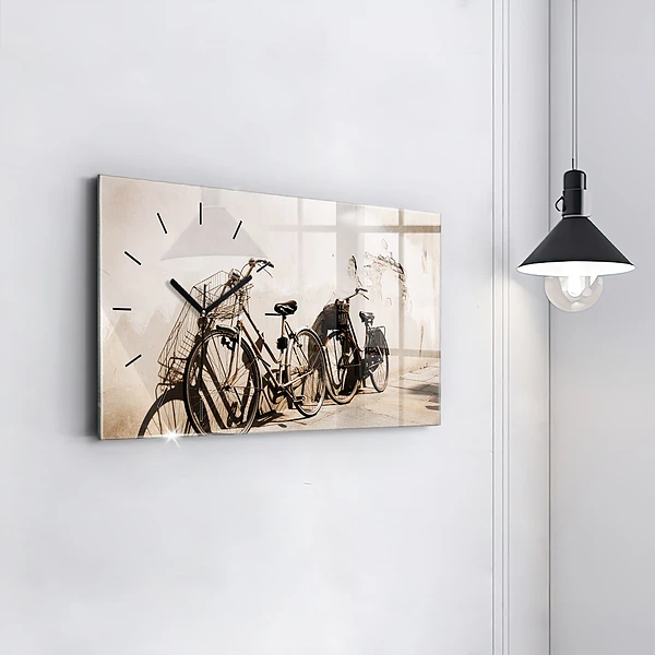 Horizontale Uhr mit motiv Italienisches Fahrrad