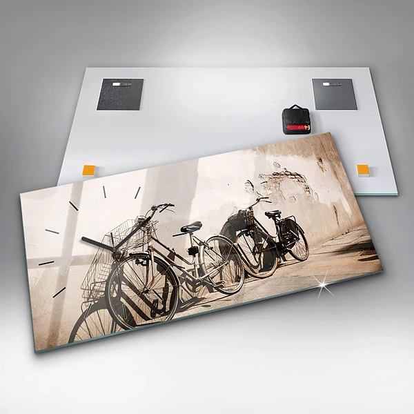 Horizontale Uhr mit motiv Italienisches Fahrrad