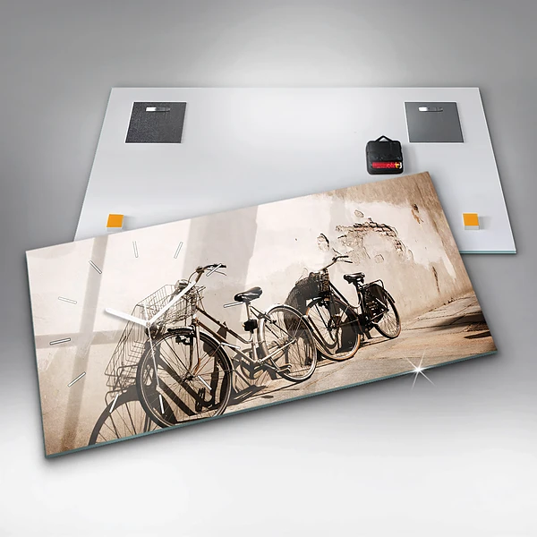 Horizontale Uhr mit motiv Italienisches Fahrrad