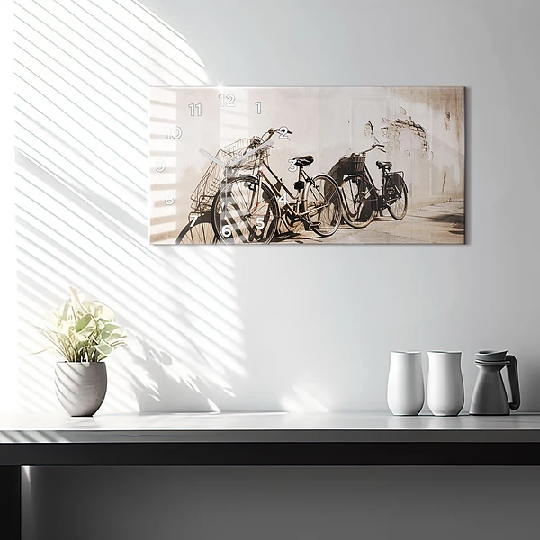 Horizontale Uhr mit motiv Italienisches Fahrrad