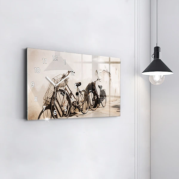 Horizontale Uhr mit motiv Italienisches Fahrrad