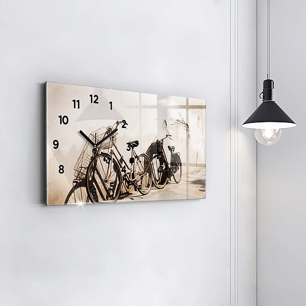 Horizontale Uhr mit motiv Italienisches Fahrrad