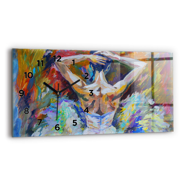 Horizontale Uhr Gemalte Ballerina