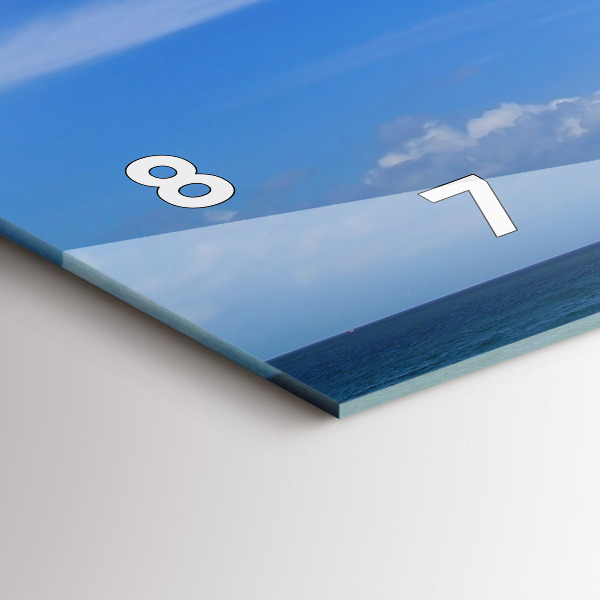 Horizontale Uhr mit motiv Leuchtturm