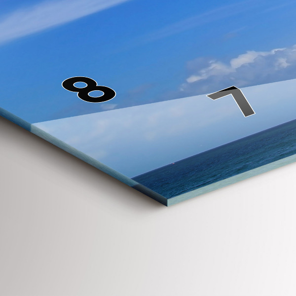 Horizontale Uhr mit motiv Leuchtturm