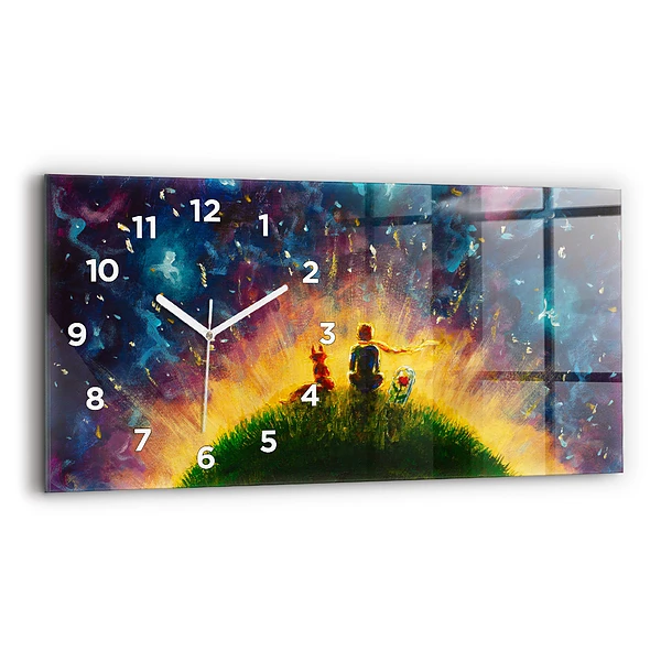 Horizontale Uhr mit motiv Abstrakter kleiner Prinz
