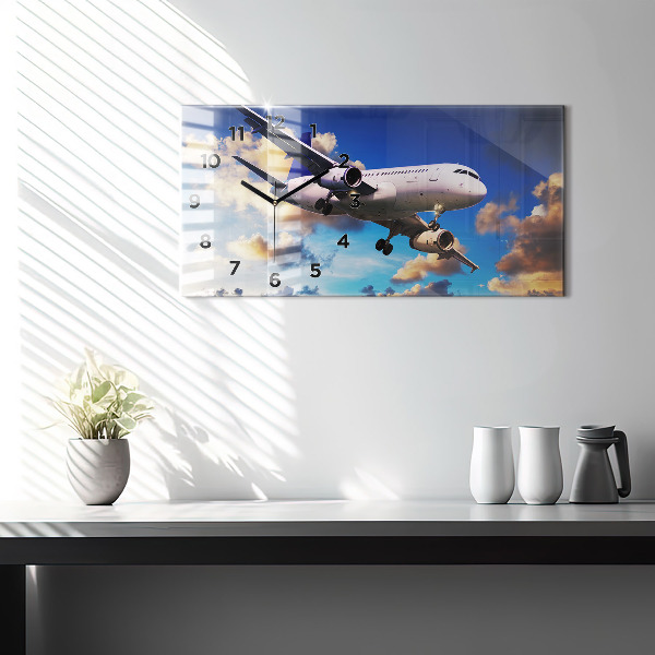 Horizontale Uhr Wolkenebene