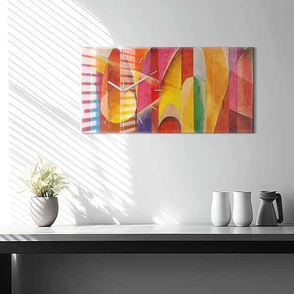 Horizontale Uhr Kunst Dekoration Abstraktion