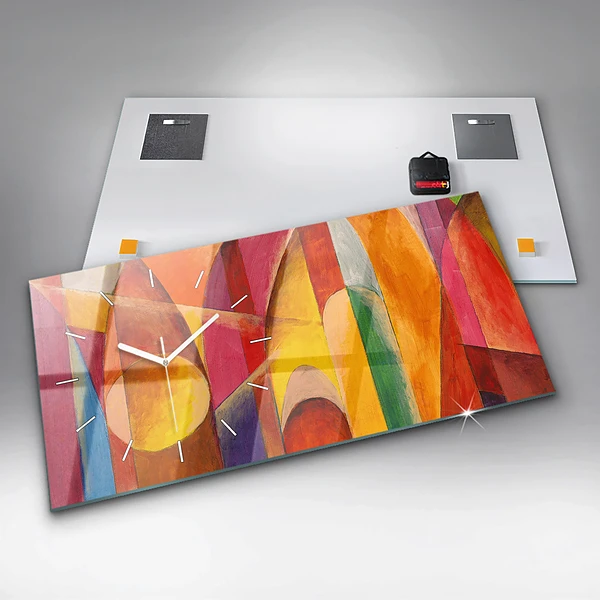 Horizontale Uhr Kunst Dekoration Abstraktion