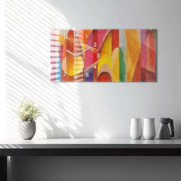 Horizontale Uhr Kunst Dekoration Abstraktion