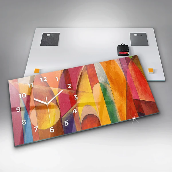 Horizontale Uhr Kunst Dekoration Abstraktion