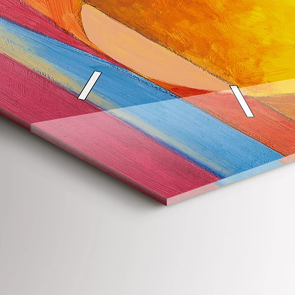 Horizontale Uhr Kunst Dekoration Abstraktion