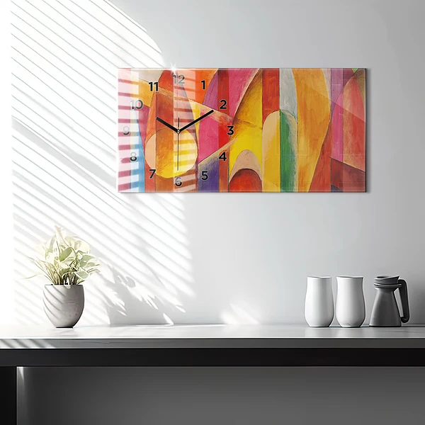Horizontale Uhr Kunst Dekoration Abstraktion