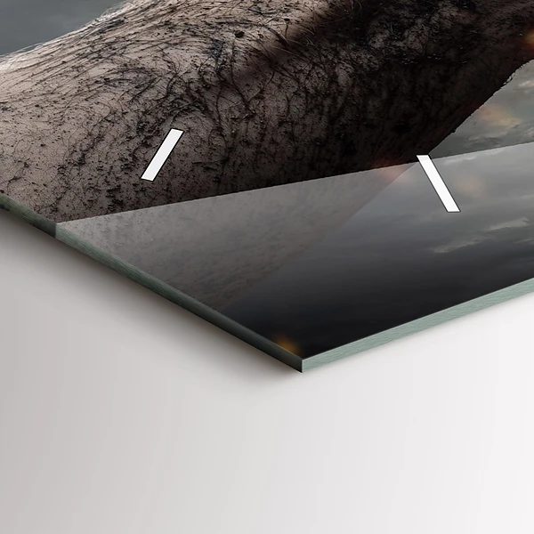 Horizontale Uhr mit motiv Fäuste Macht