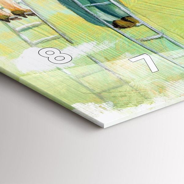 Horizontale Uhr Menschen auf einer Leiter