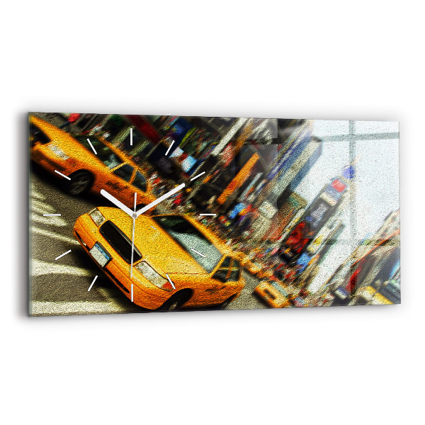 Horizontale Uhr New York City Taxis