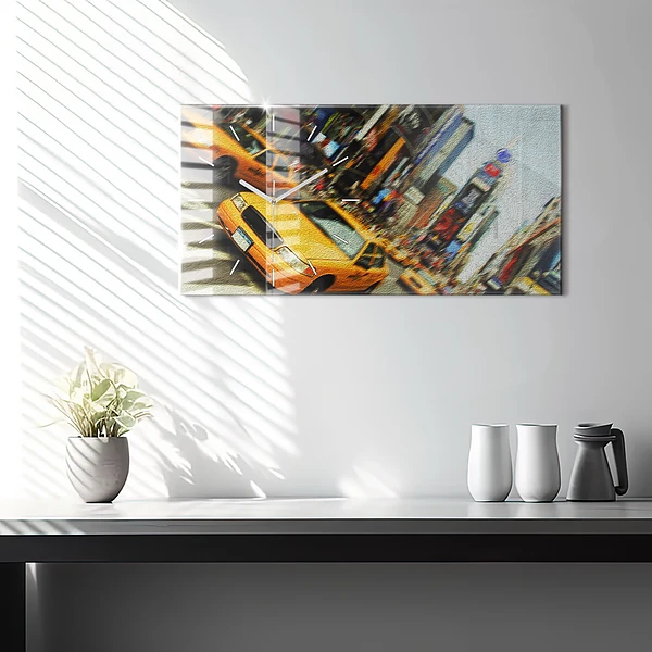 Horizontale Uhr New York City Taxis