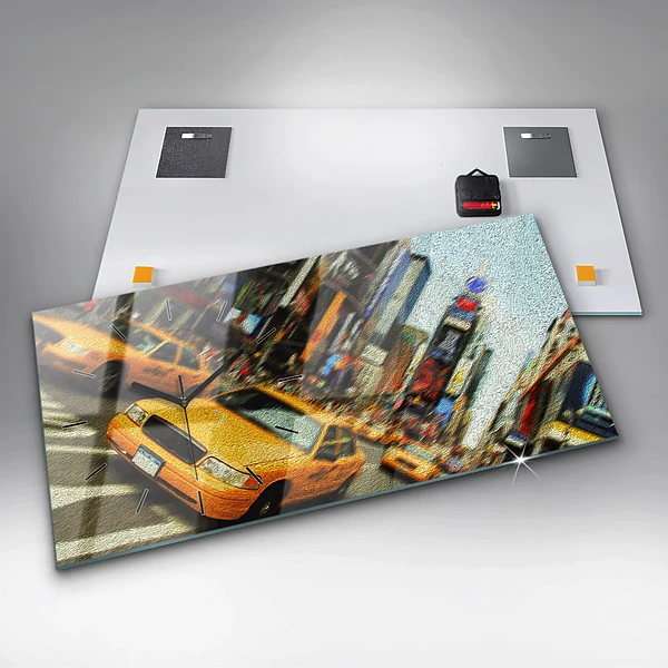 Horizontale Uhr New York City Taxis