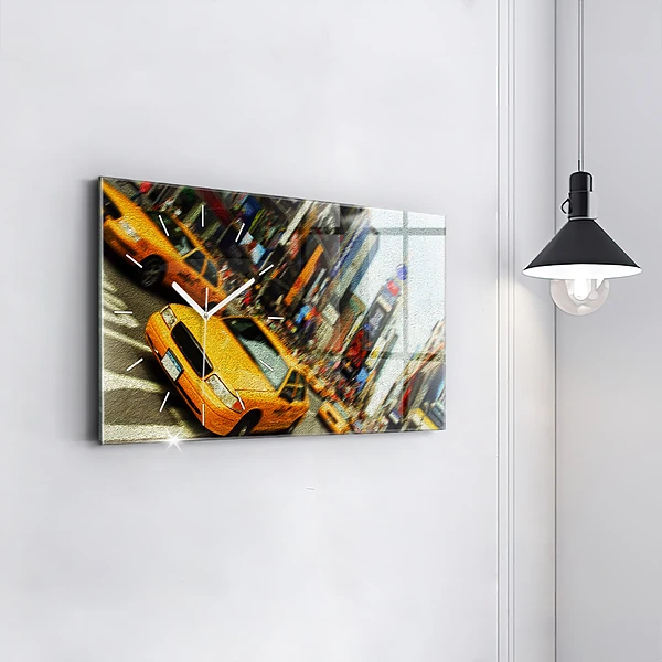Horizontale Uhr New York City Taxis