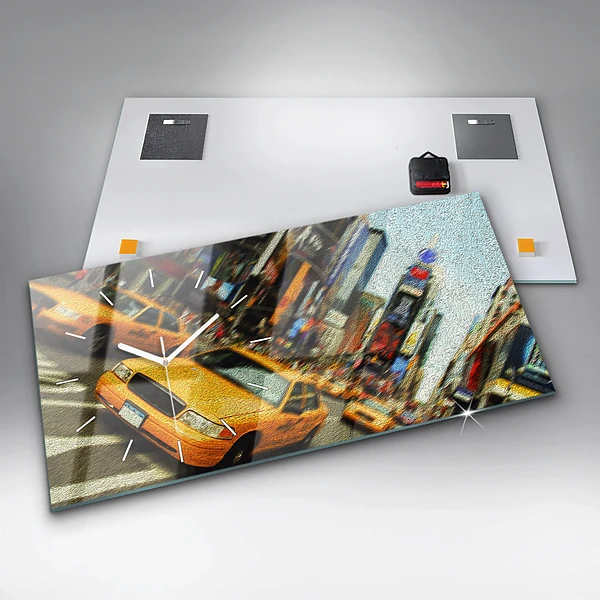 Horizontale Uhr New York City Taxis